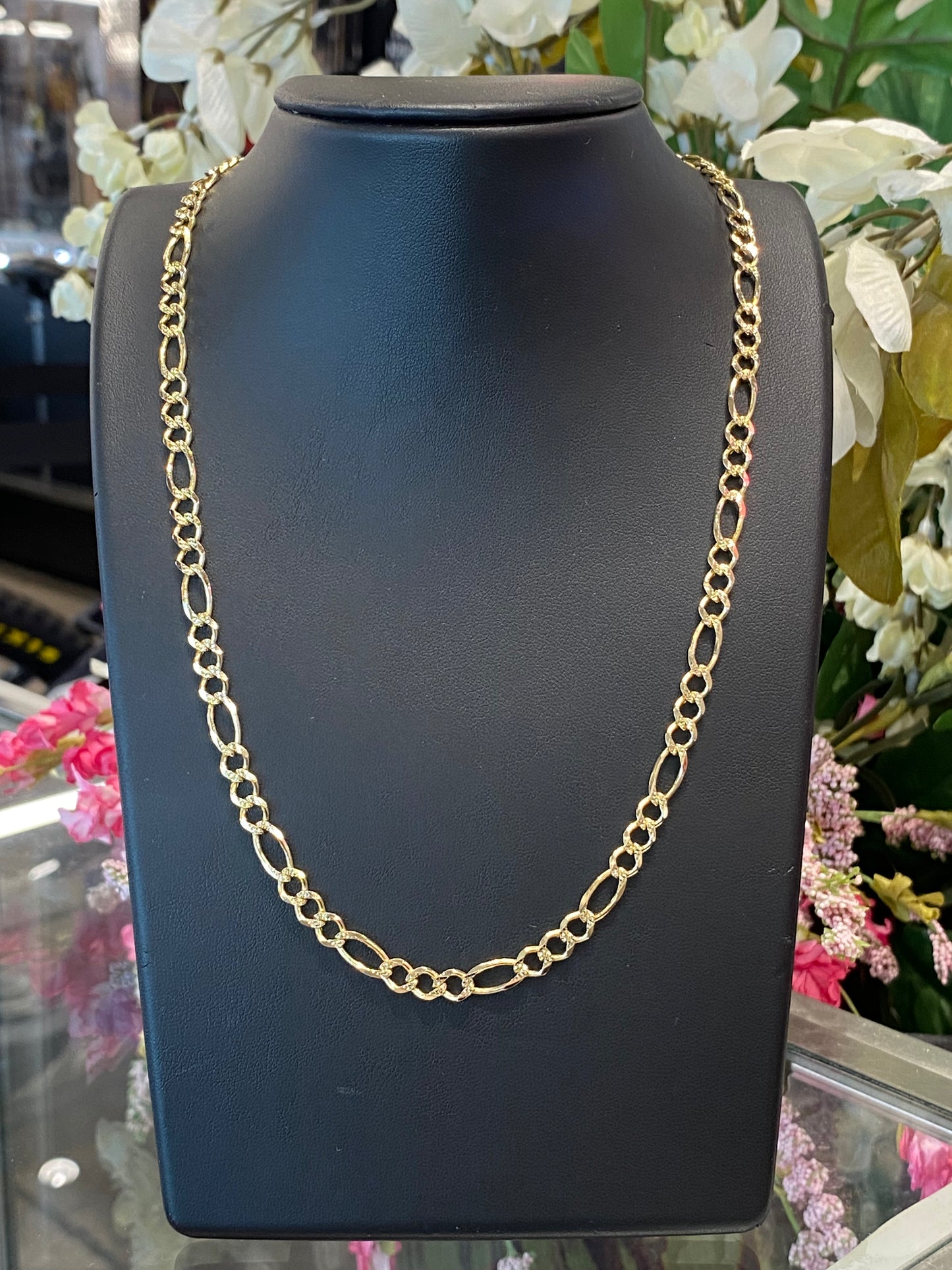14k Yellow Gold Fígaro Chain