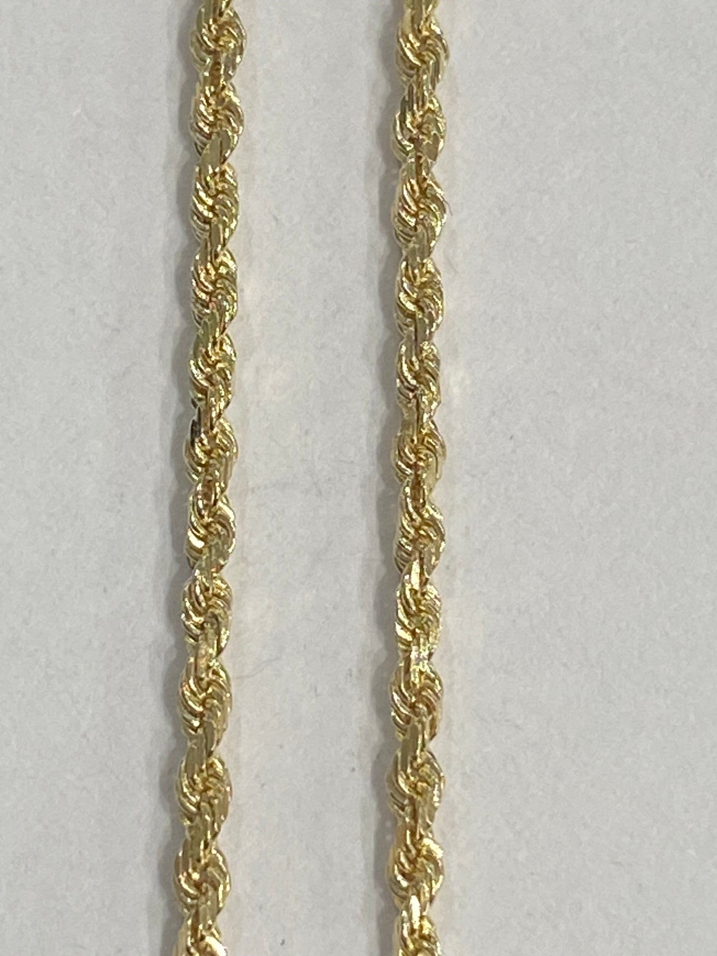 10k Yellow Gold Rope Chain