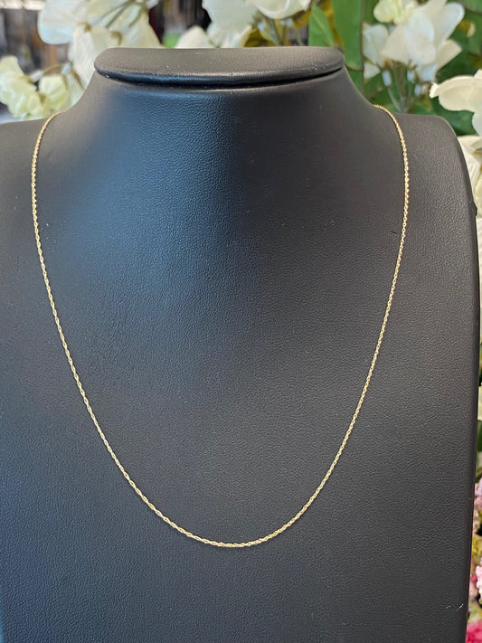 10k Yellow Gold Thin Chain