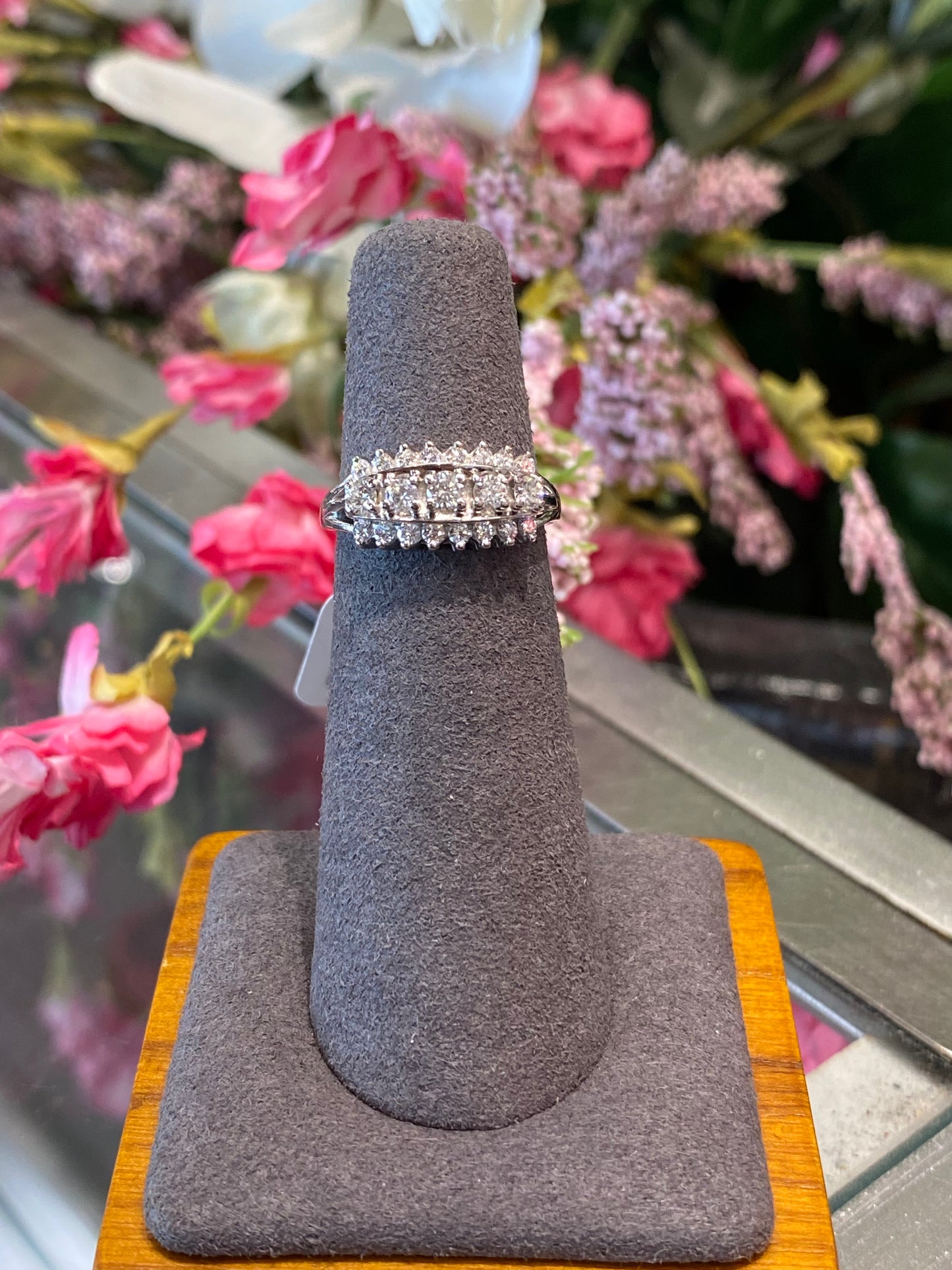 14k White Gold Diamond Ring
