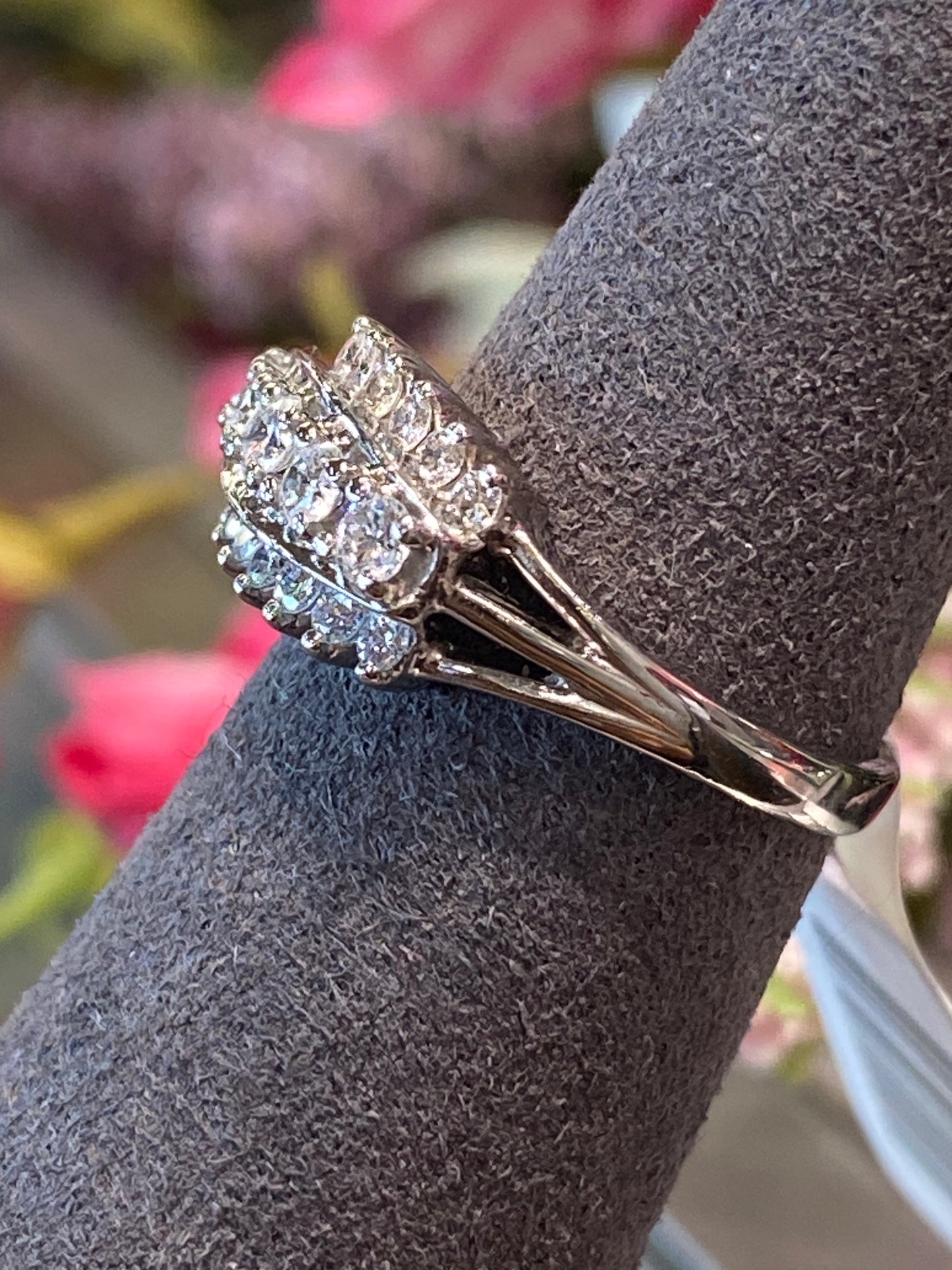 14k White Gold Diamond Ring