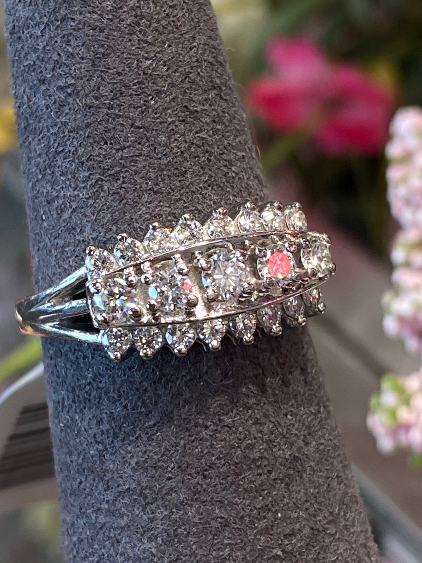 14k White Gold Diamond Ring