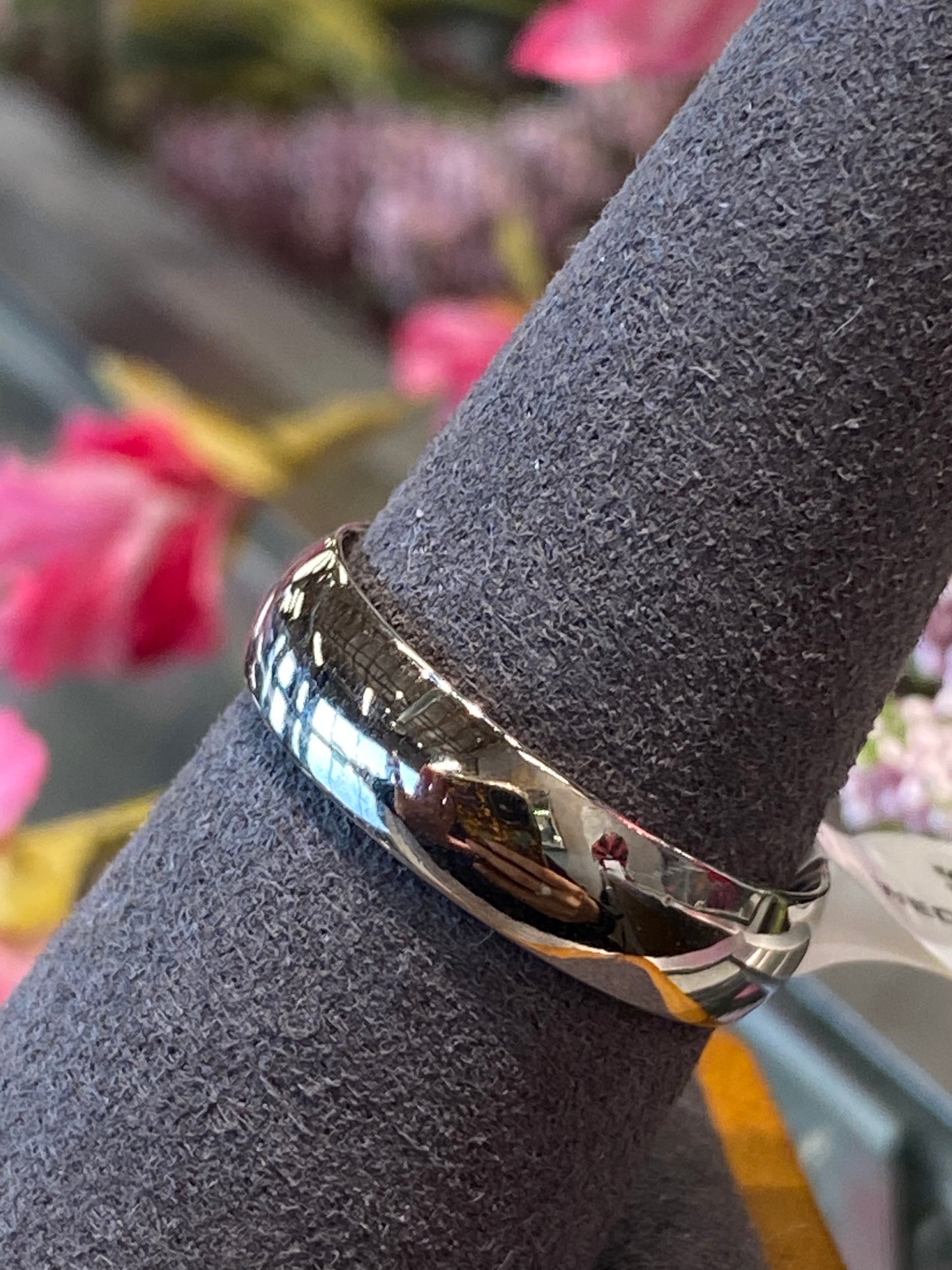 14k White Gold Plain Band