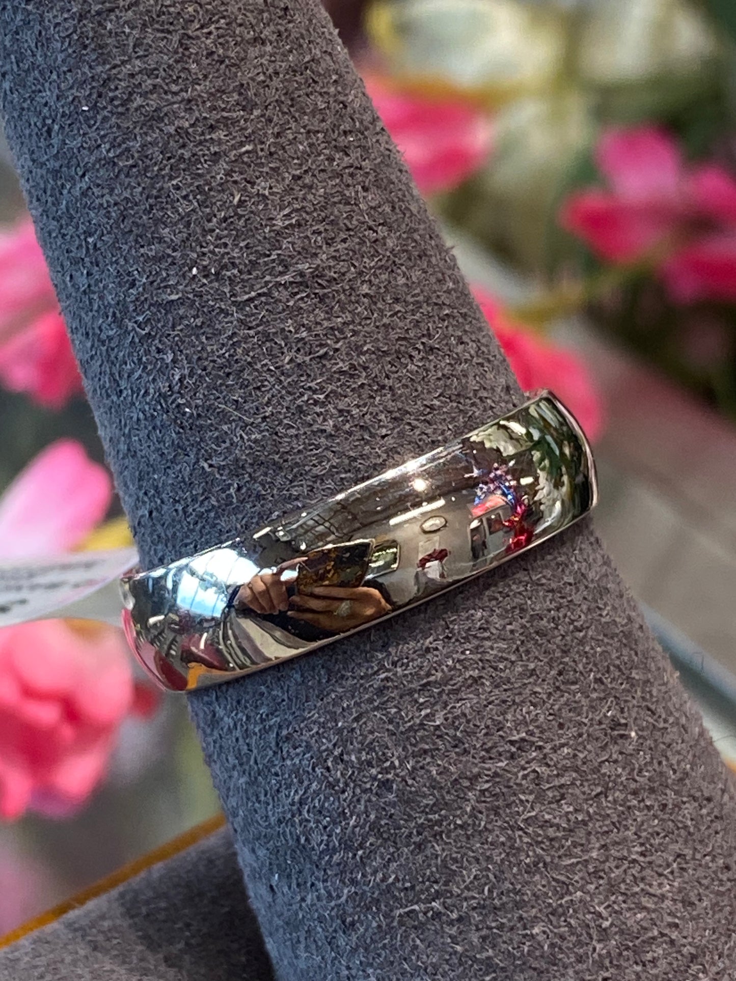 14k White Gold Plain Band