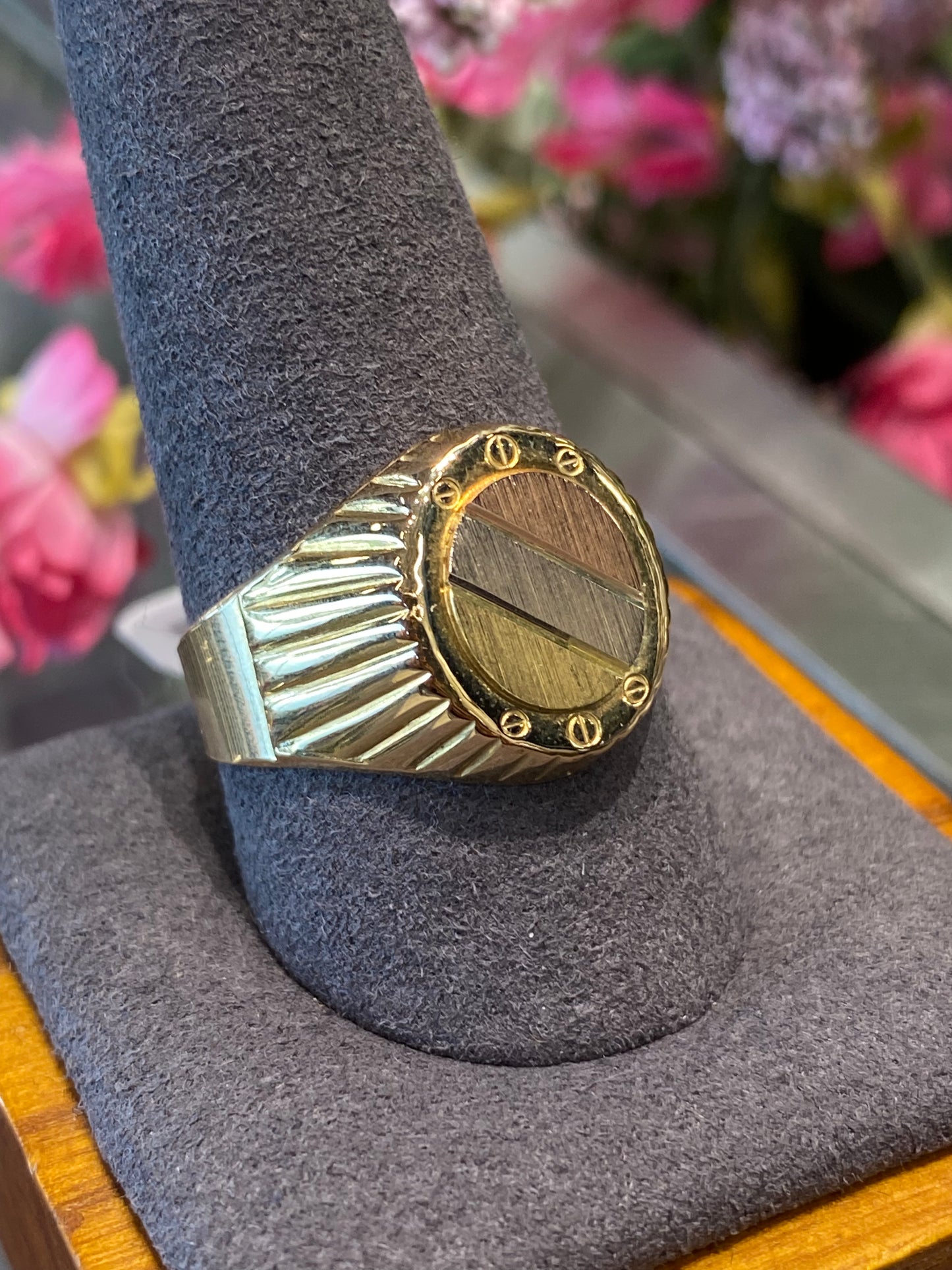 18k Tri Gold Ring