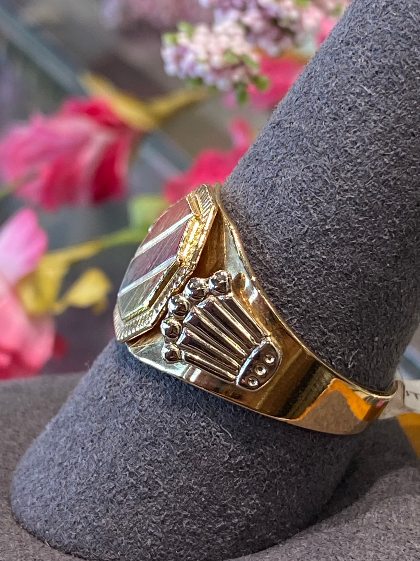 18k Tri Gold Ring