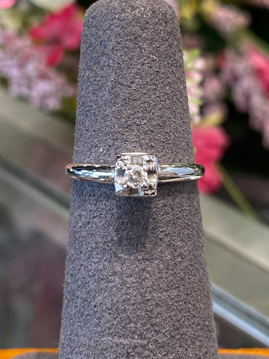 14k White gold Engagement Ring