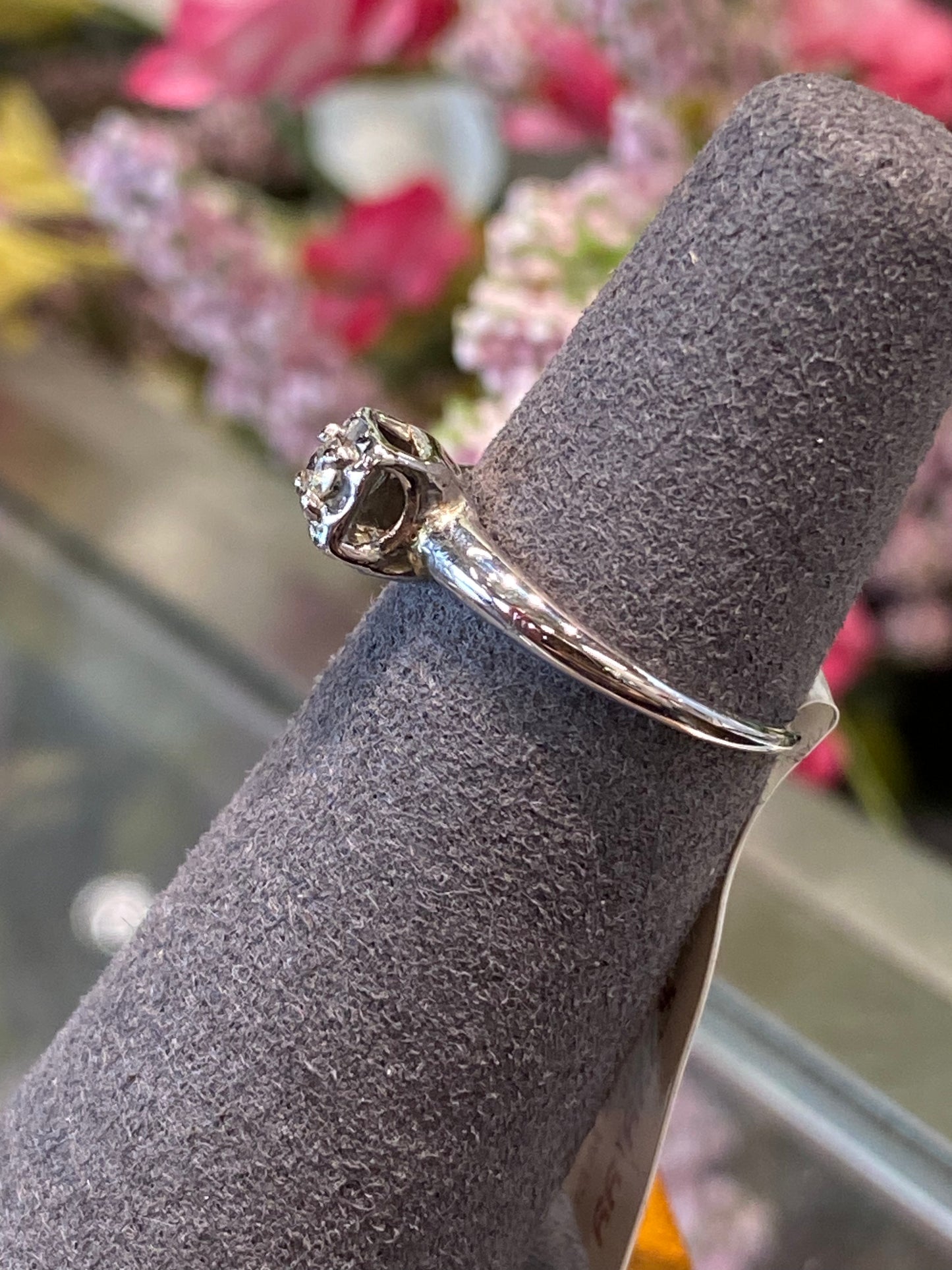 14k White gold Engagement Ring
