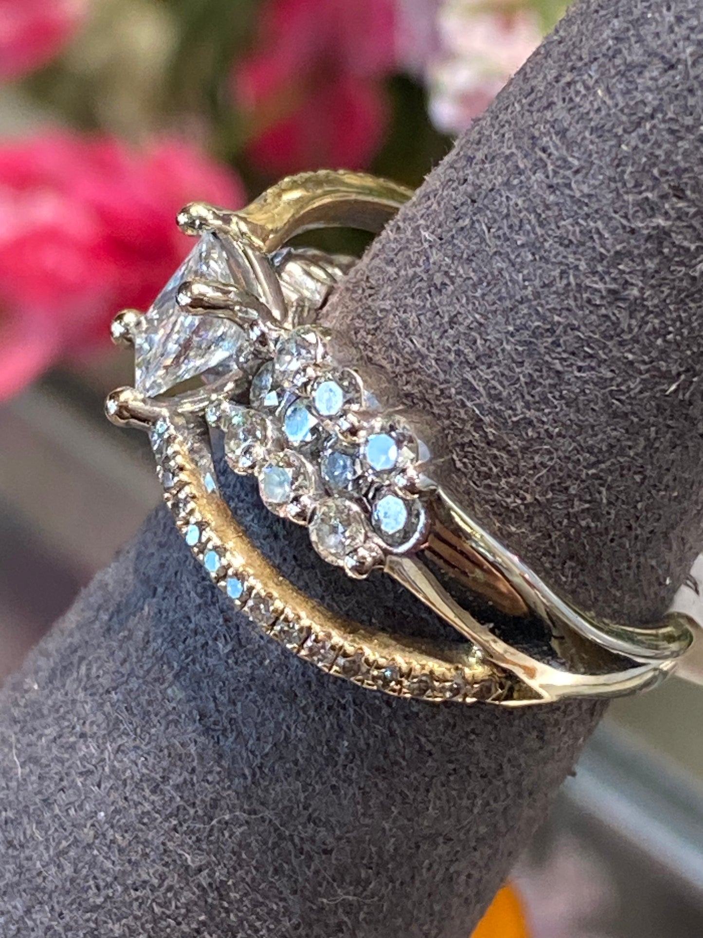 14k Two Tone Diamond Ring