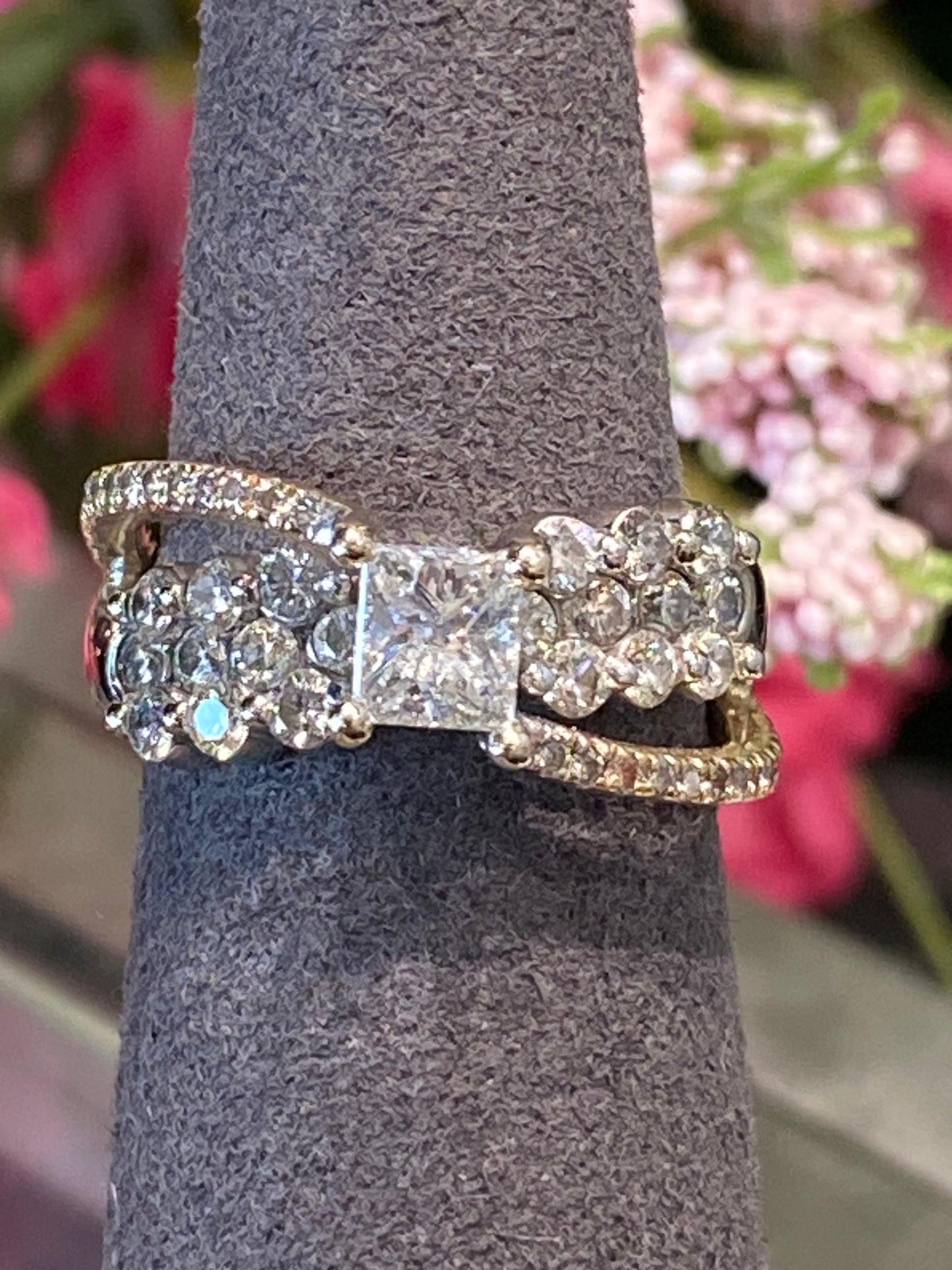 14k Two Tone Diamond Ring