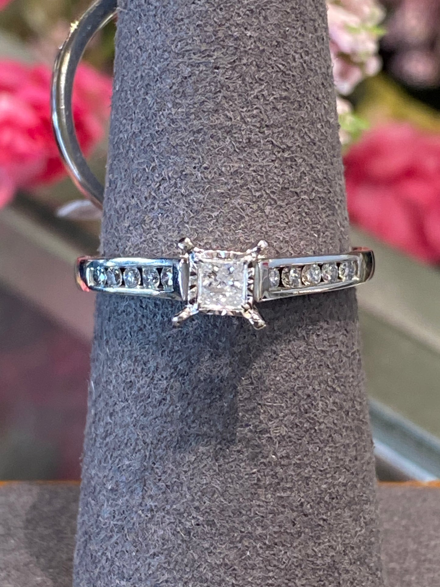 10k White Gold Diamond Wedding Set