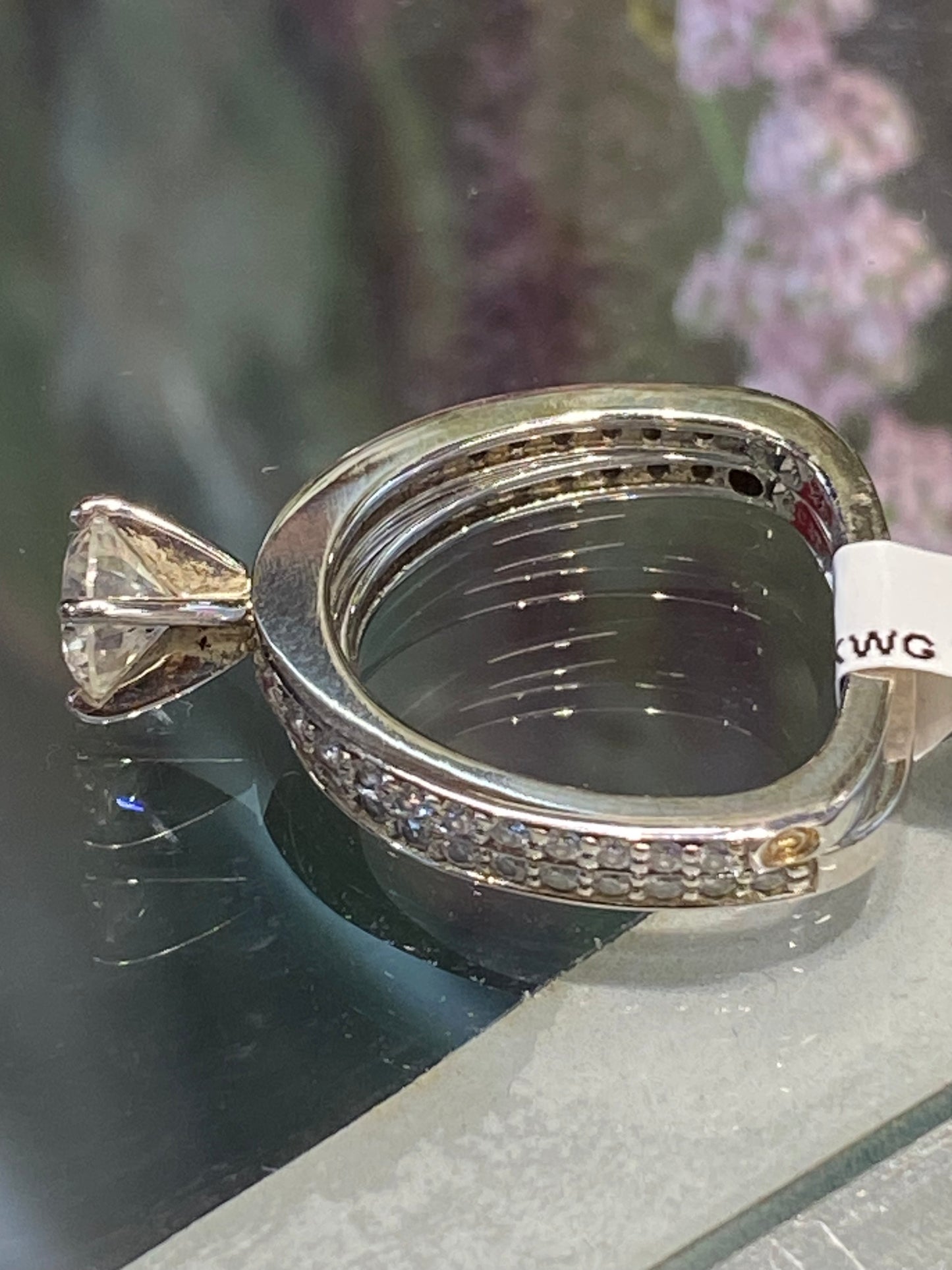18k White Gold Diamond Wedding Set
