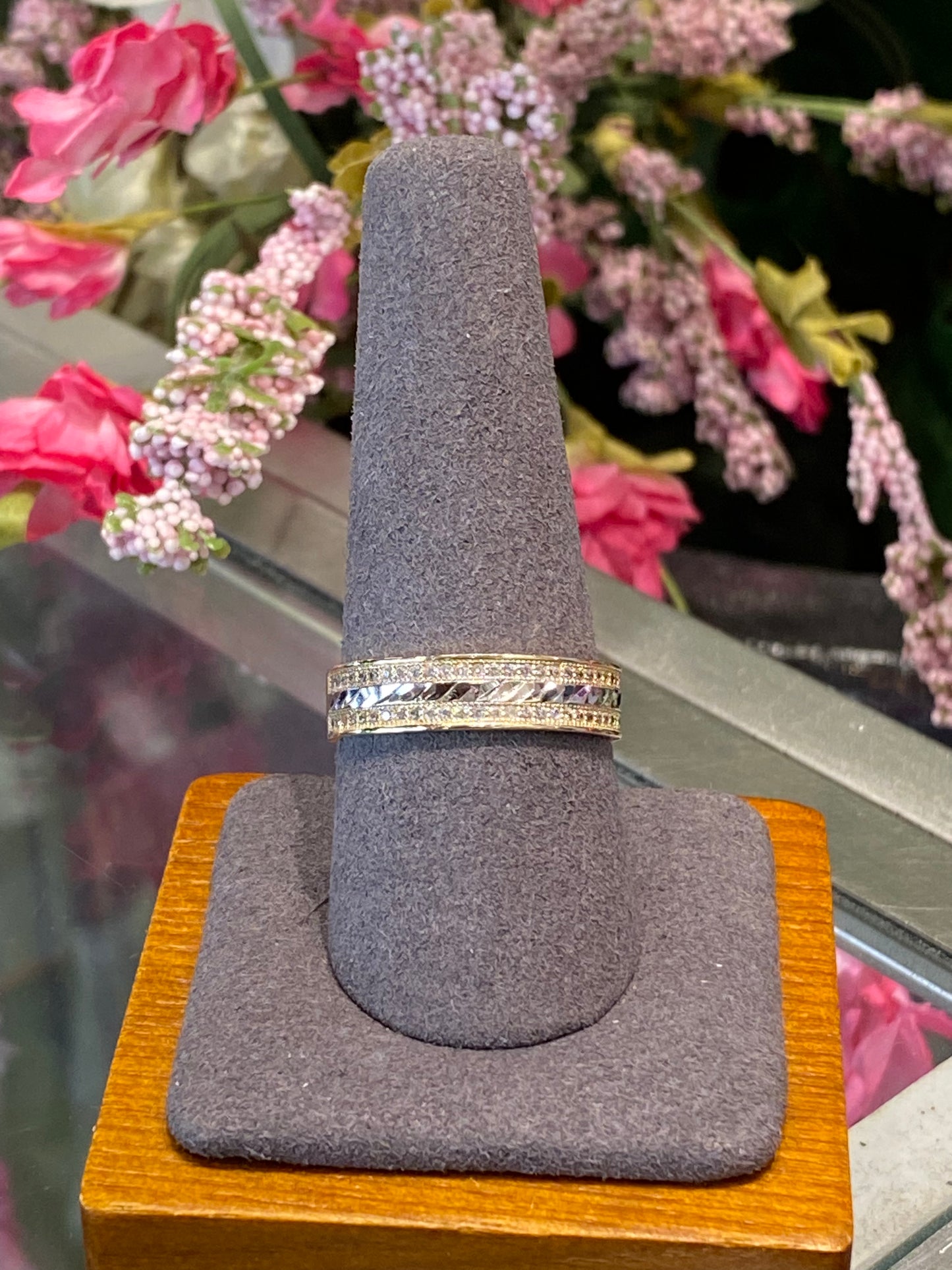 14k Two Tone Band