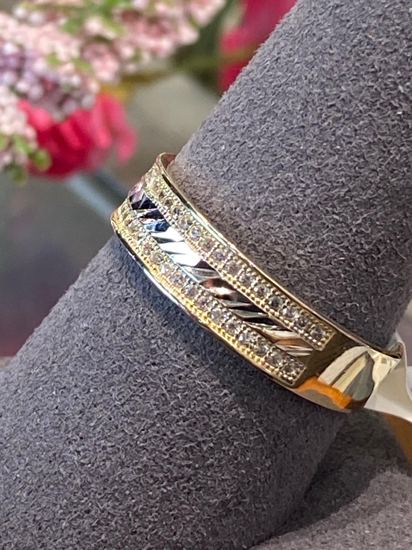 14k Two Tone Band