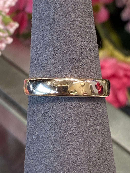 14k Yellow Gold Plain Band