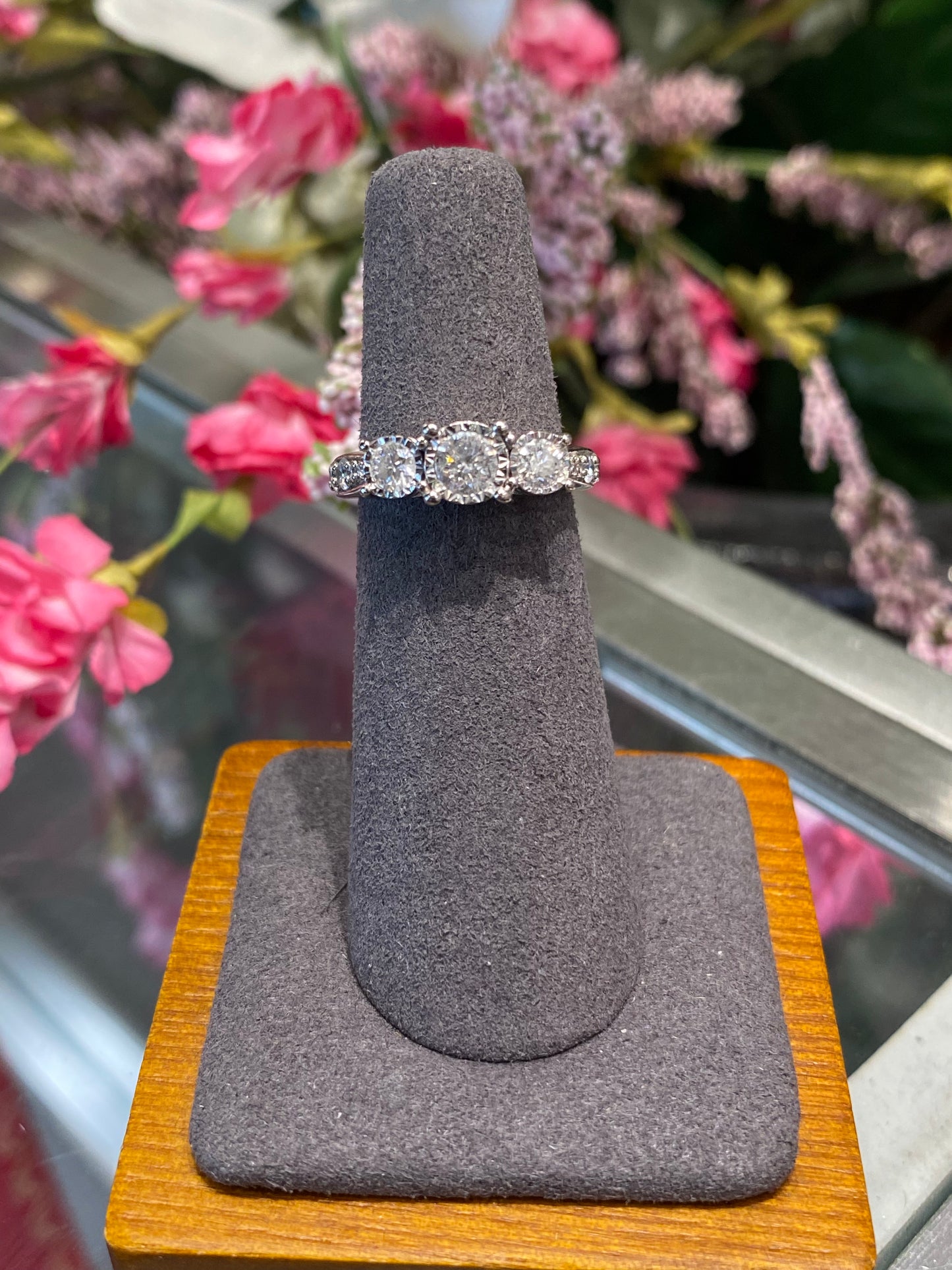 14k White Gold Diamond Engagement Ring