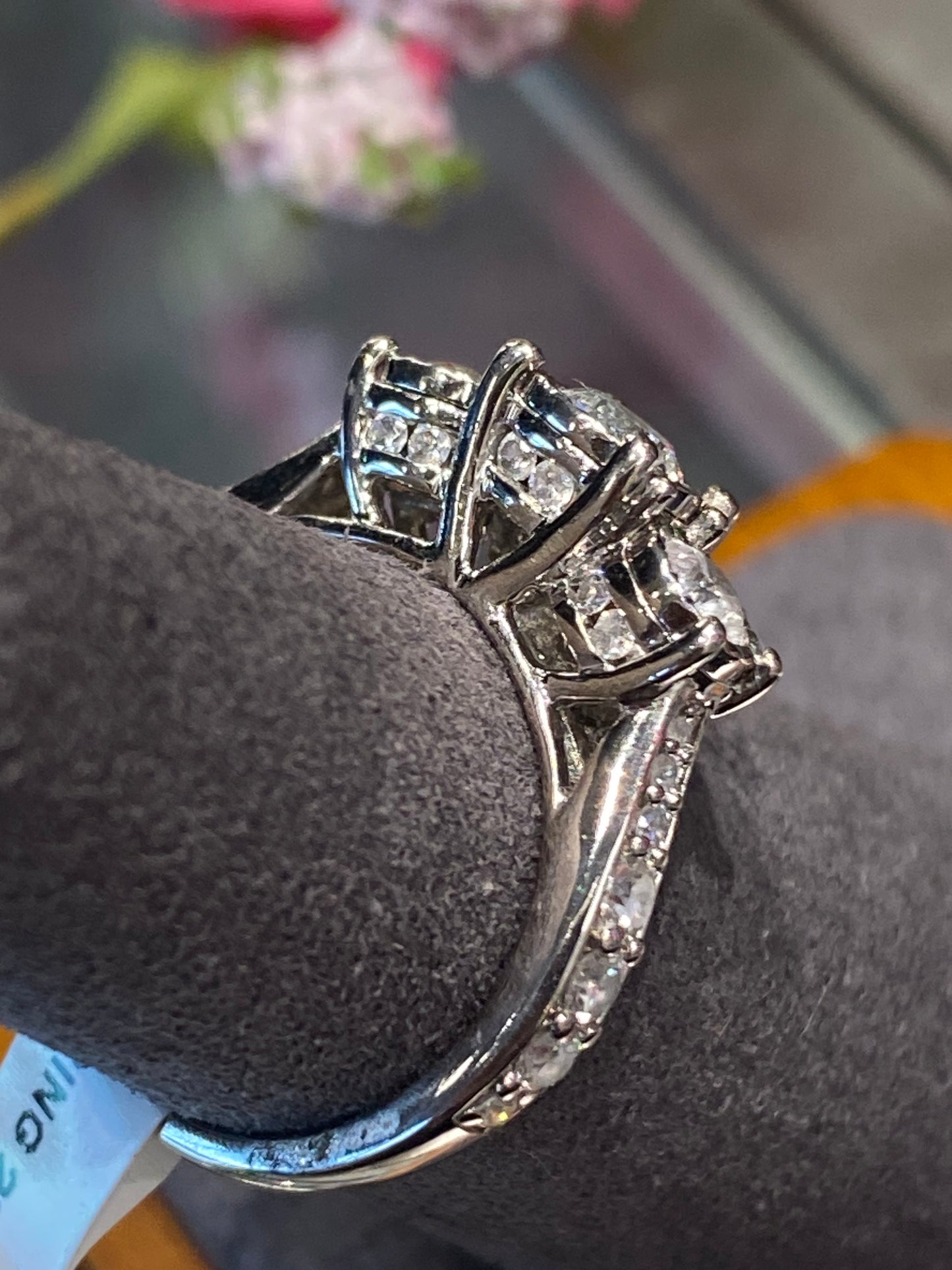 14k White Gold Diamond Engagement Ring