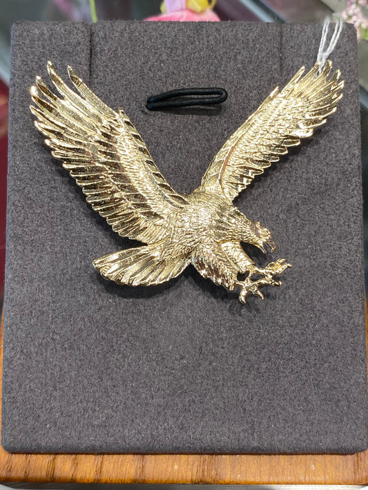 14k Yellow Hold Eagle Pendant