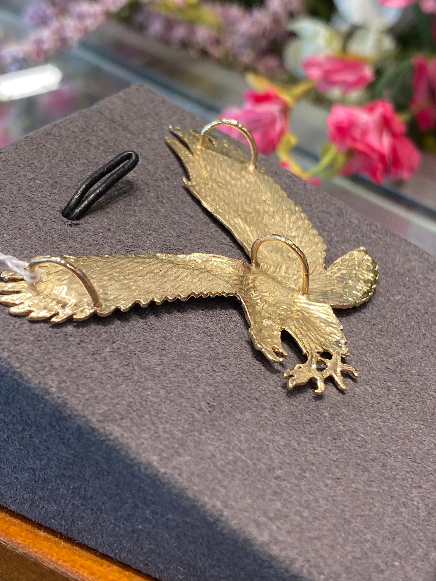 14k Yellow Hold Eagle Pendant