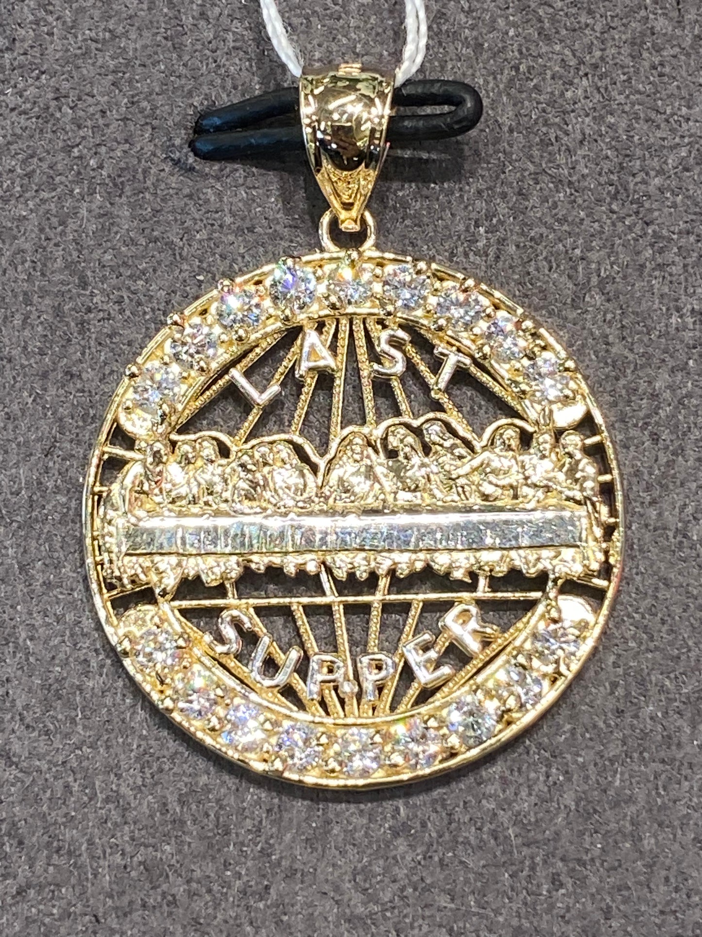 14k Two Tone Last Supper Pendant