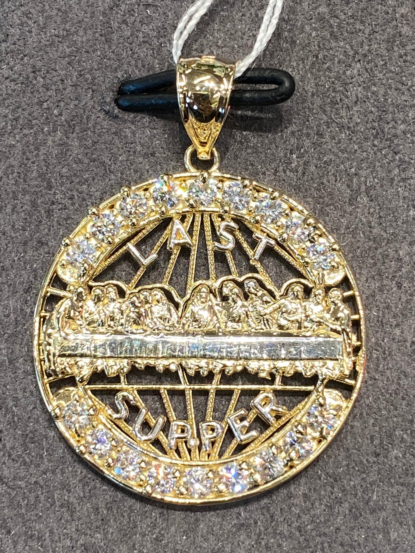 14k Two Tone Last Supper Pendant