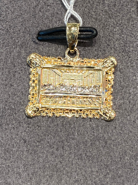 10k Two Tone Last Supper Pendant