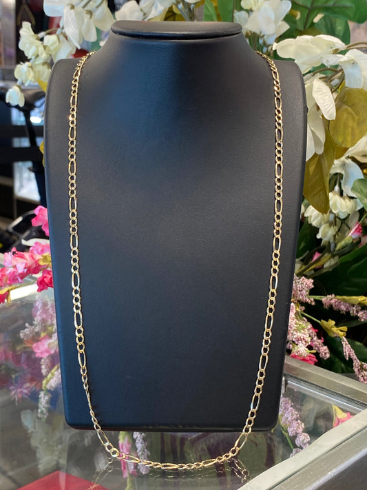 14k Yellow Gold Fígaro Chain