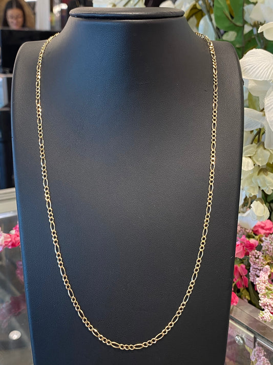 14k Yellow Gold Fígaro Chain