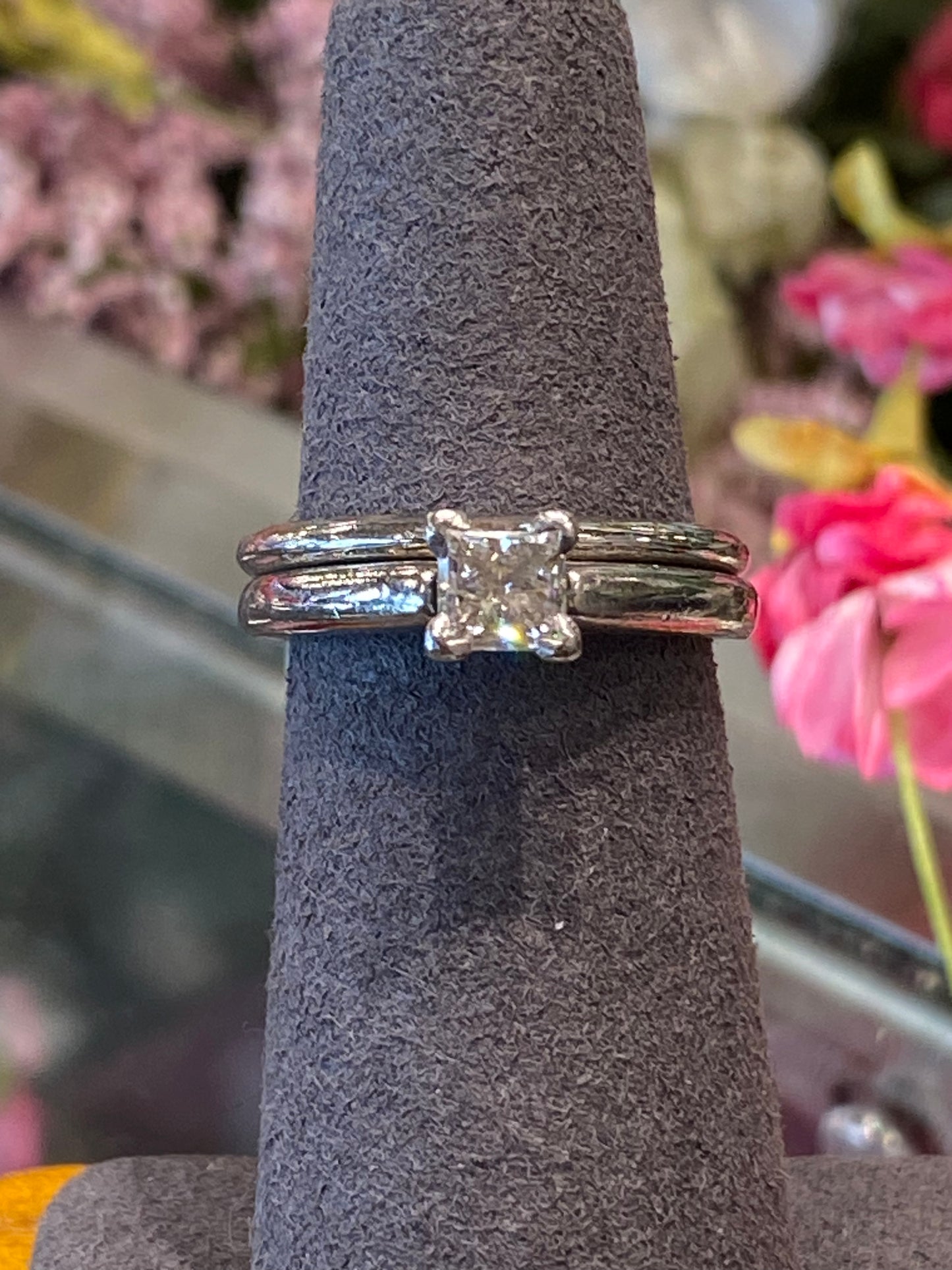 Platinum Diamond Wedding Set