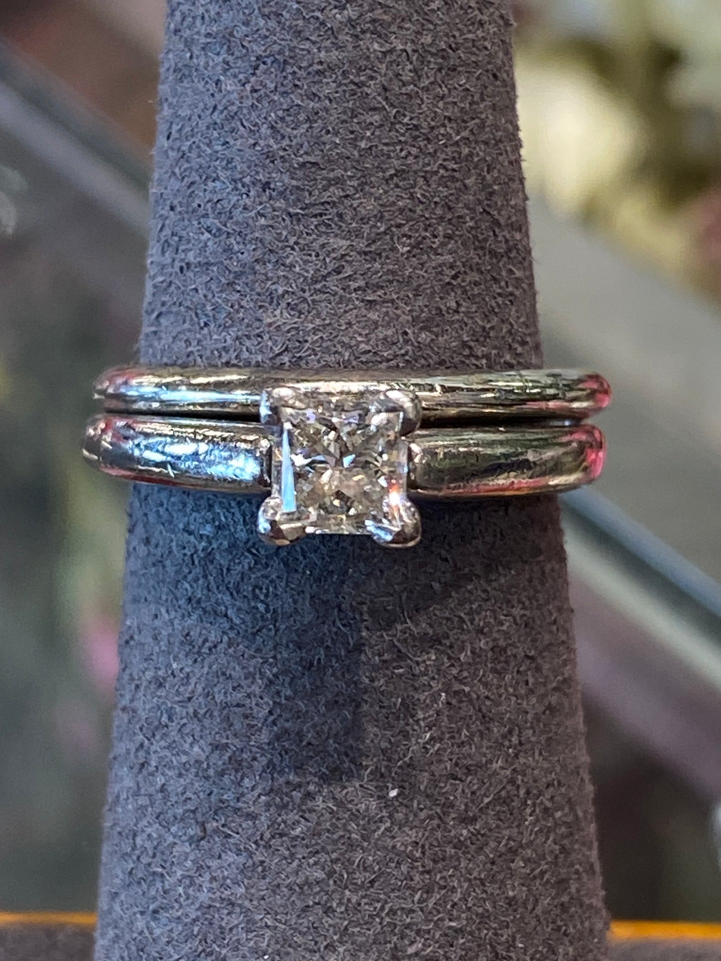 Platinum Diamond Wedding Set