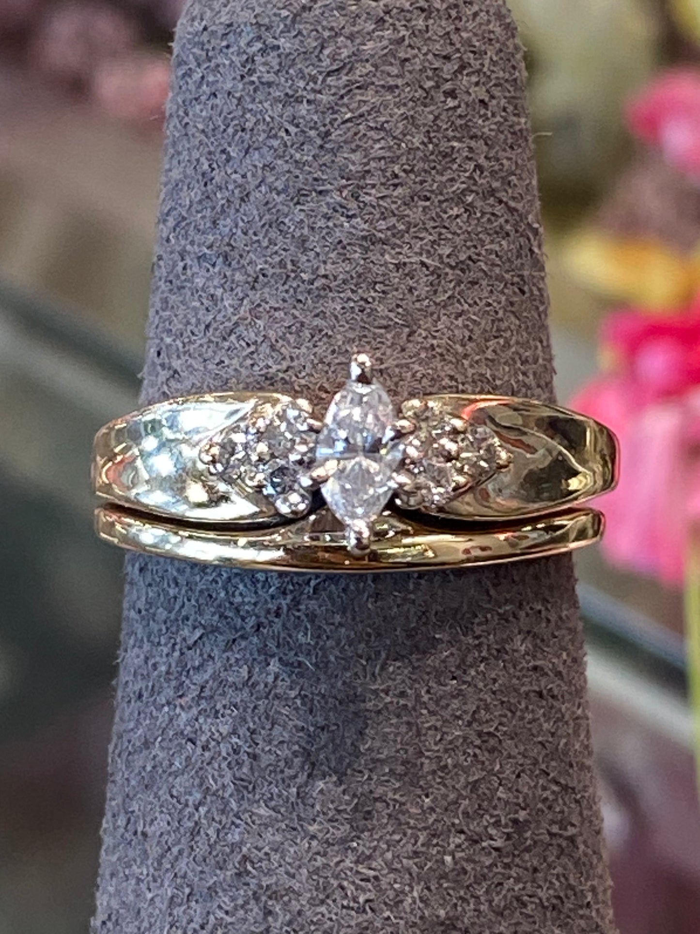 10k Yellow Gold Wedding Set