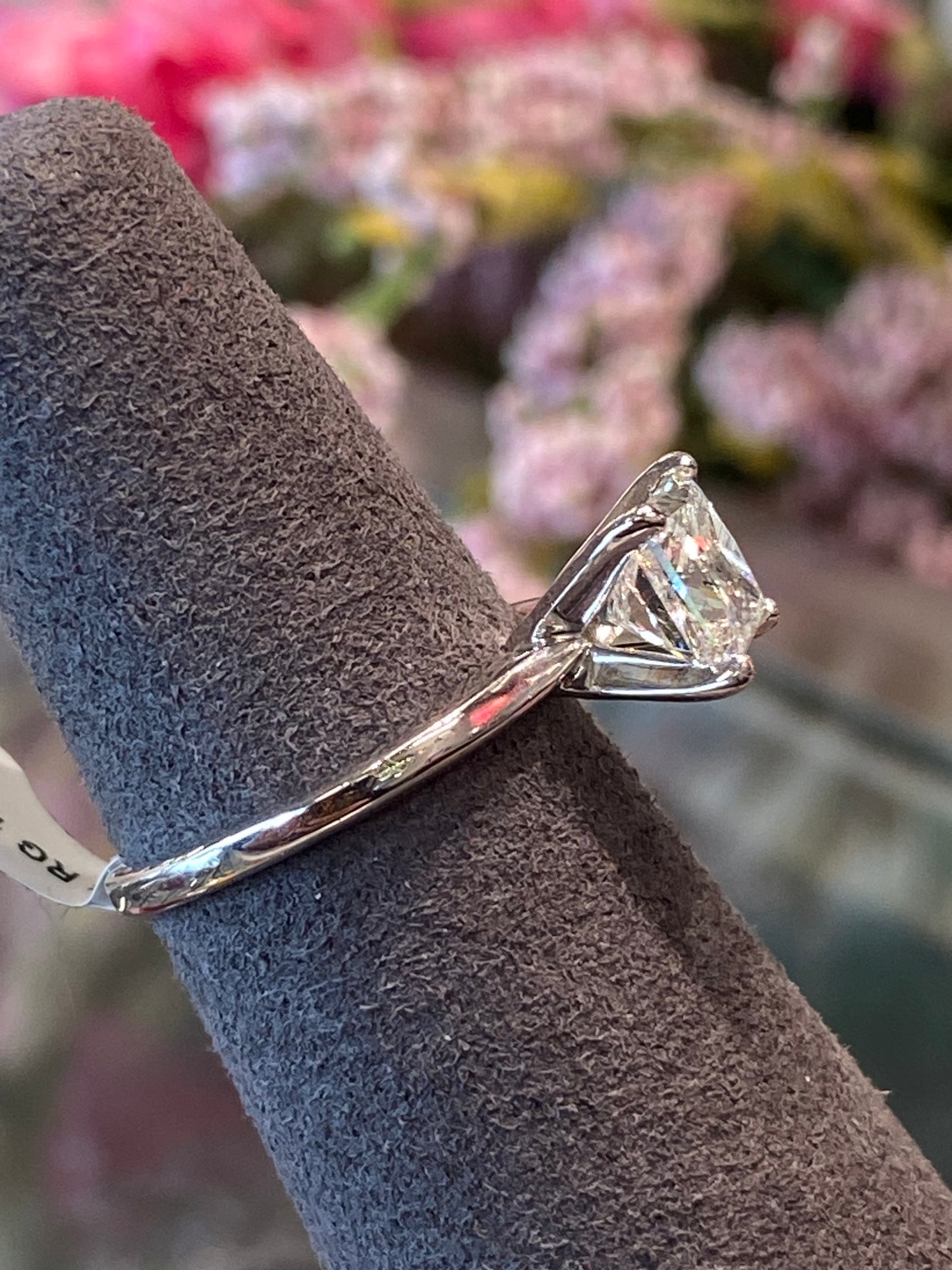 14k White Gold Diamond Engagement Ring