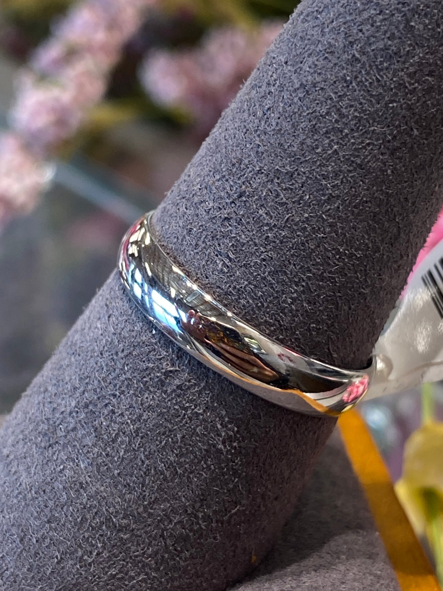 14k White Gold Plain Band