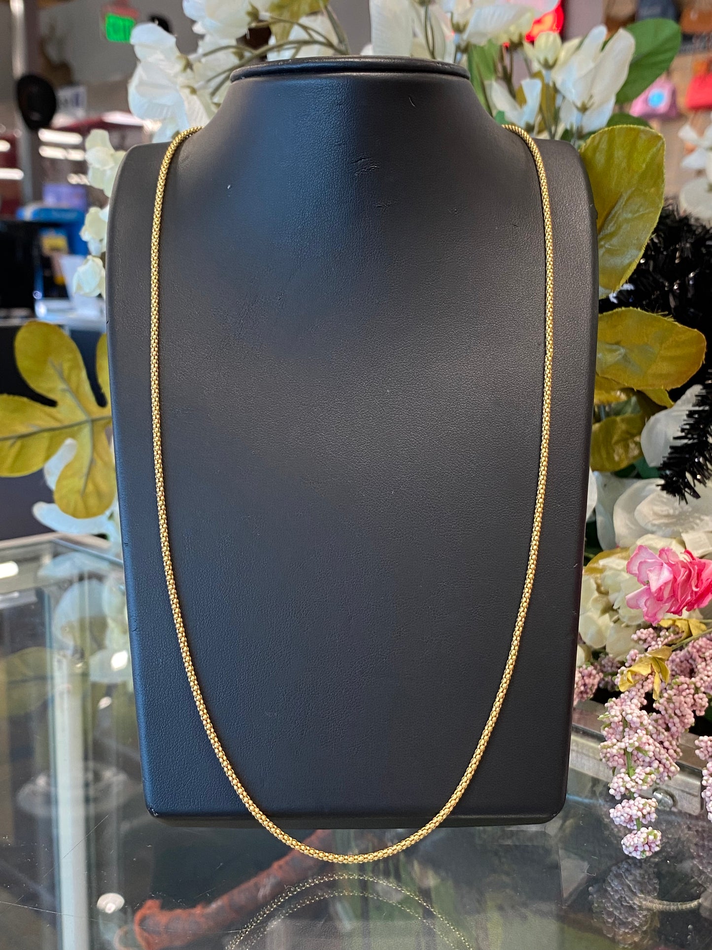 925 Silver Gold Plated Chain