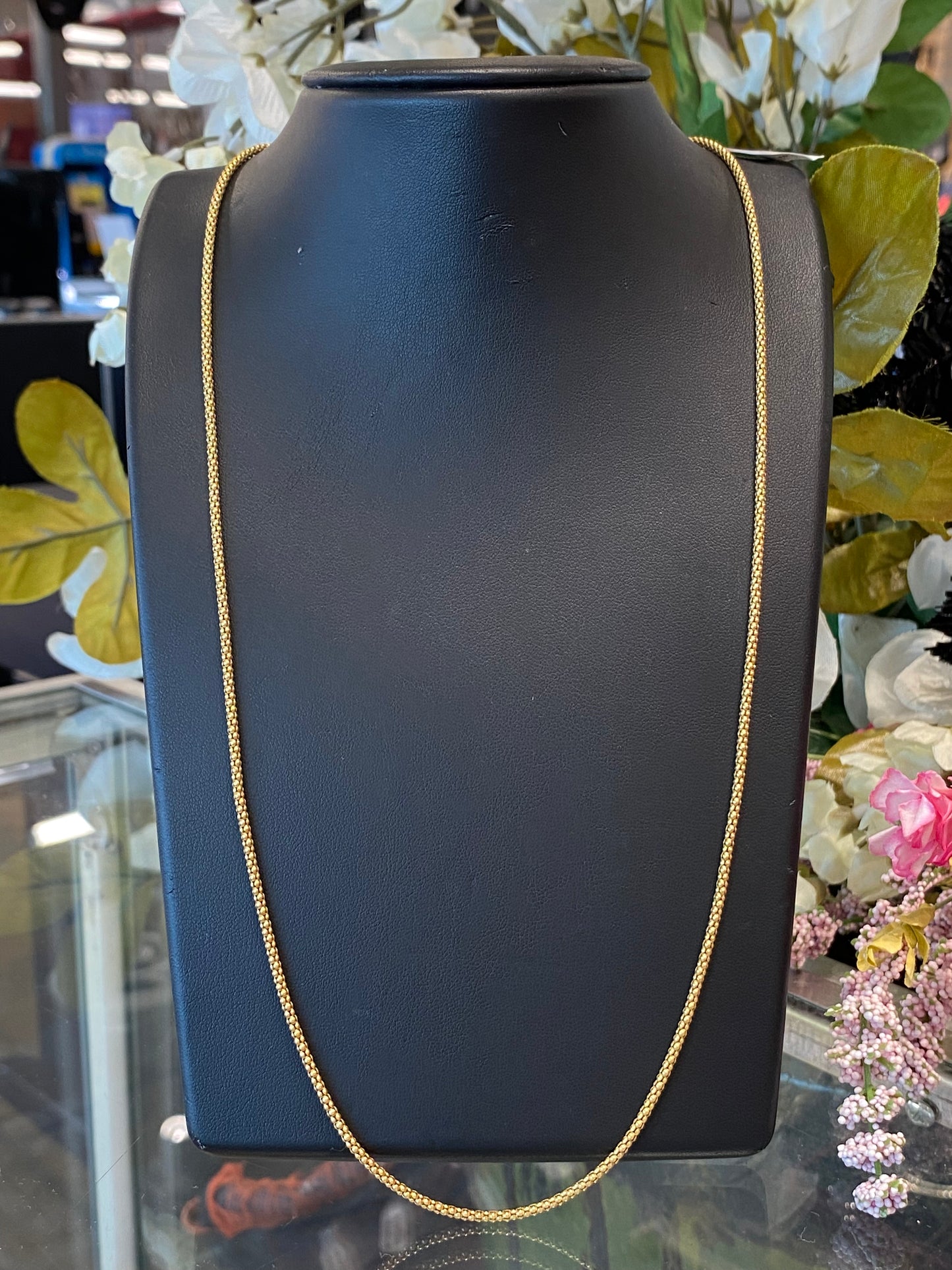 925 Silver Gold Plated Chain