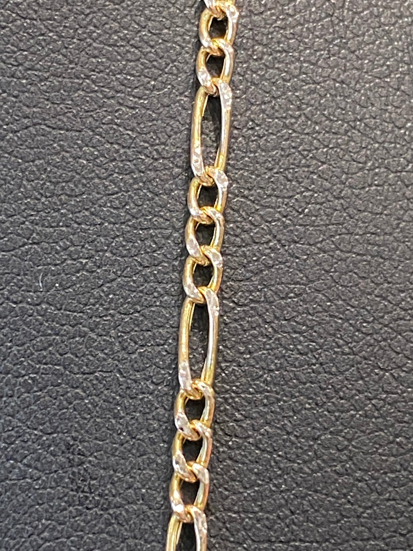 10k Two Tone Fígaro Chain