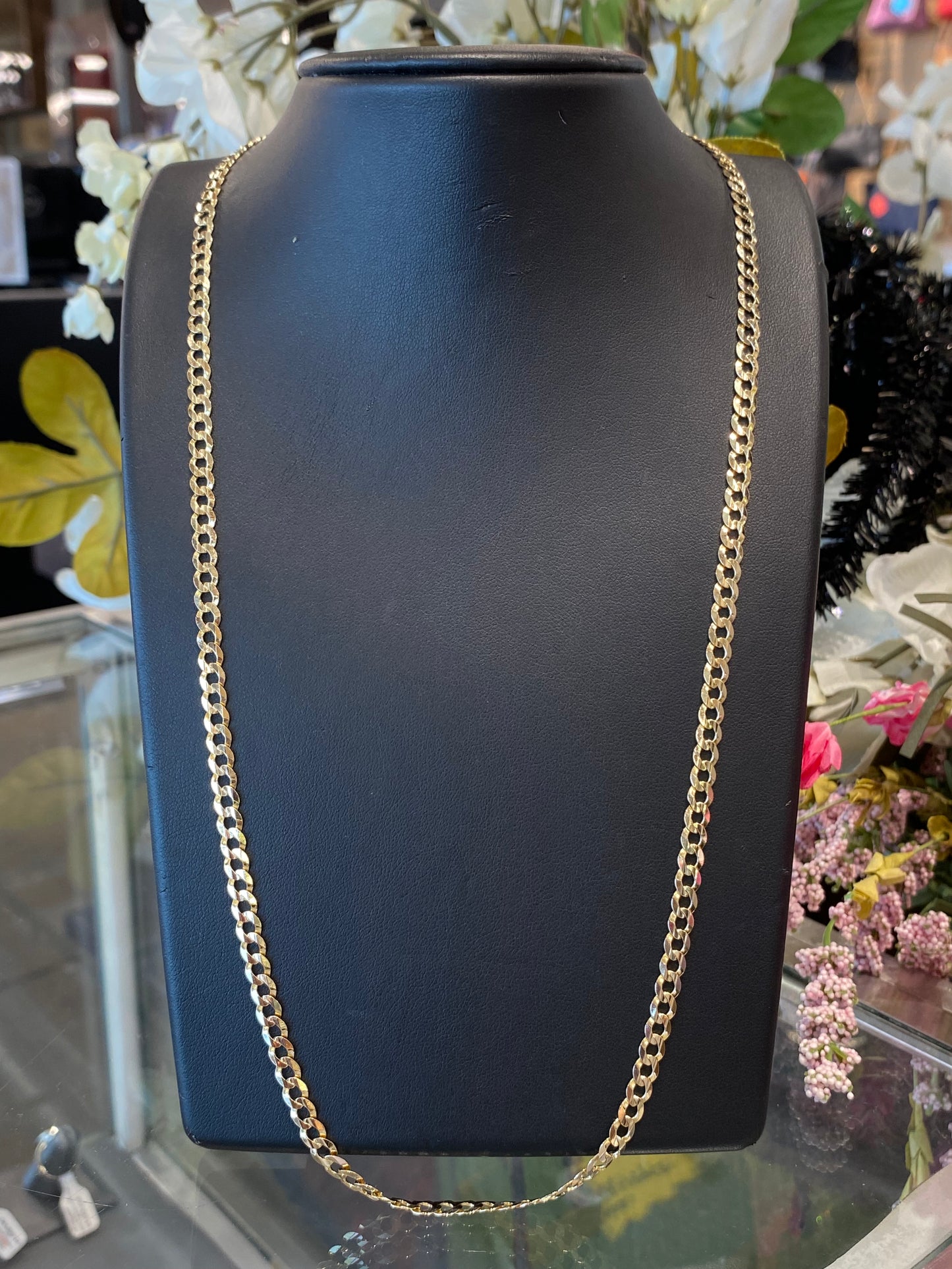 14k Yellow Gold Curb Chain