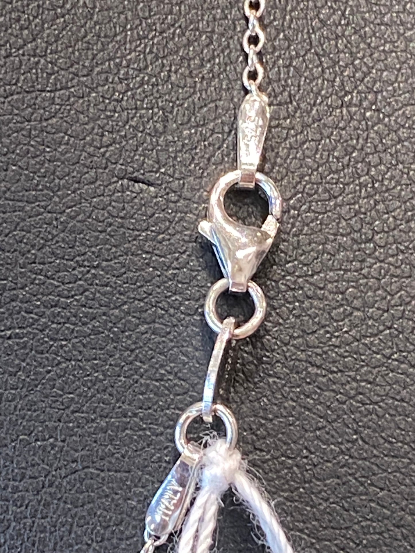 10k White Gold Chain With Pendant