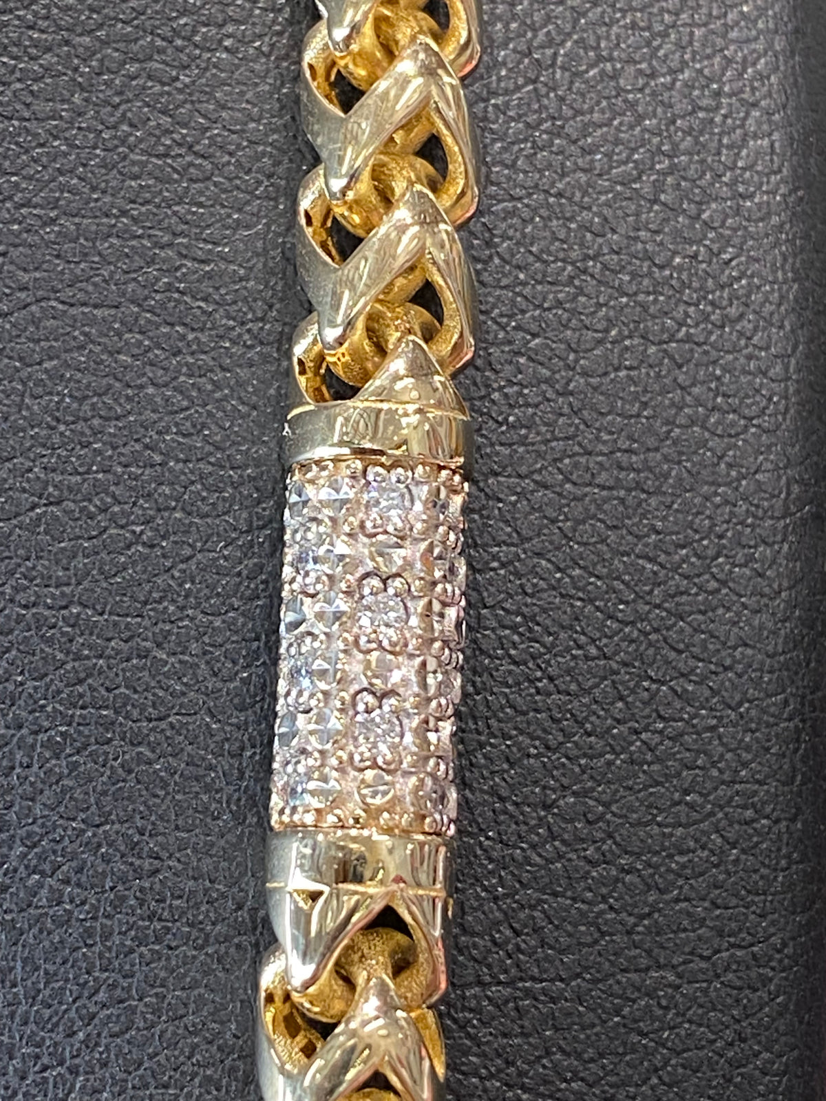 10k Yellow Gold Diamond Chain
