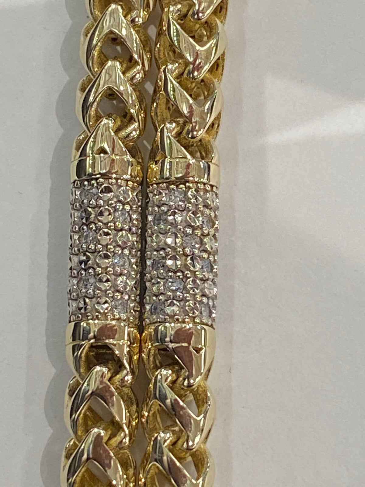 10k Yellow Gold Diamond Chain