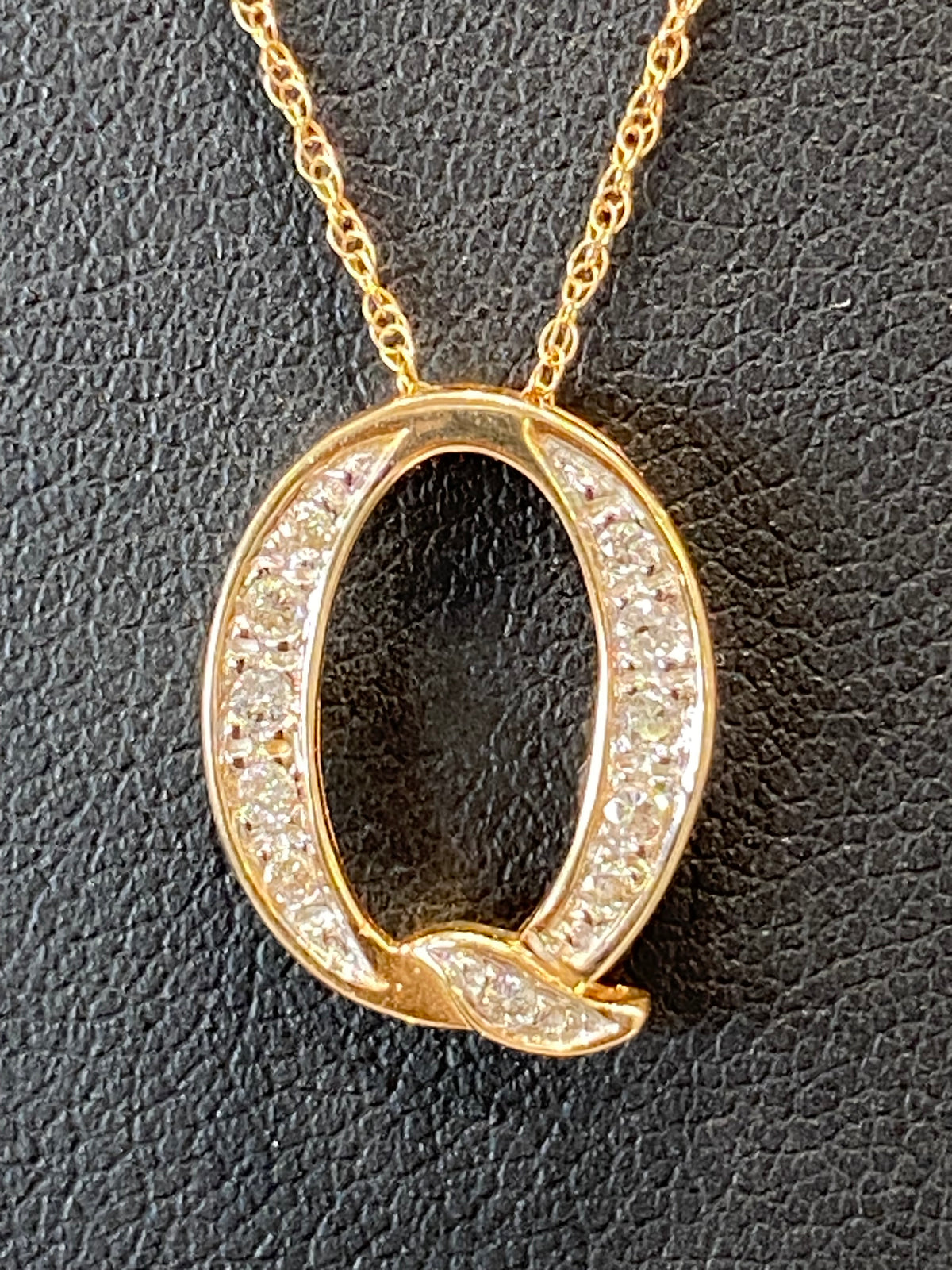 14k Two Tone Gold Chain With Pendant