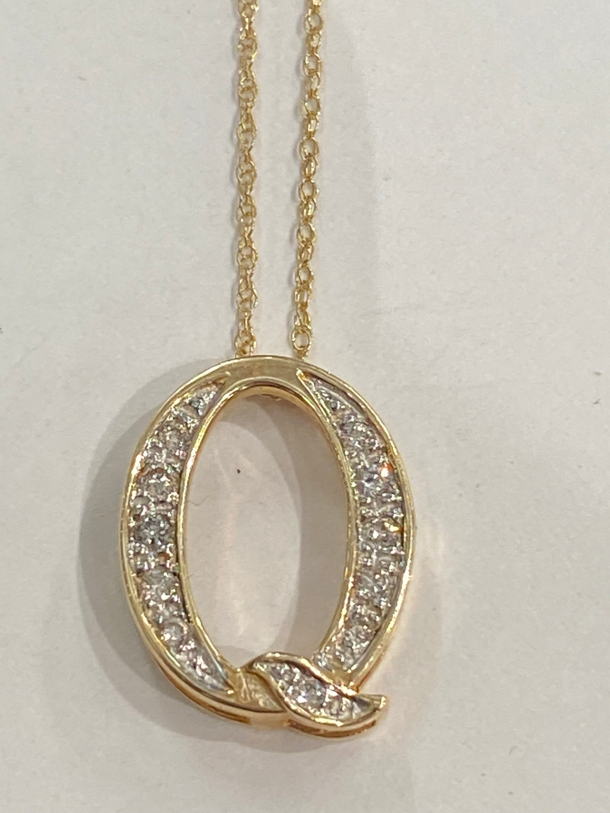 14k Two Tone Gold Chain With Pendant