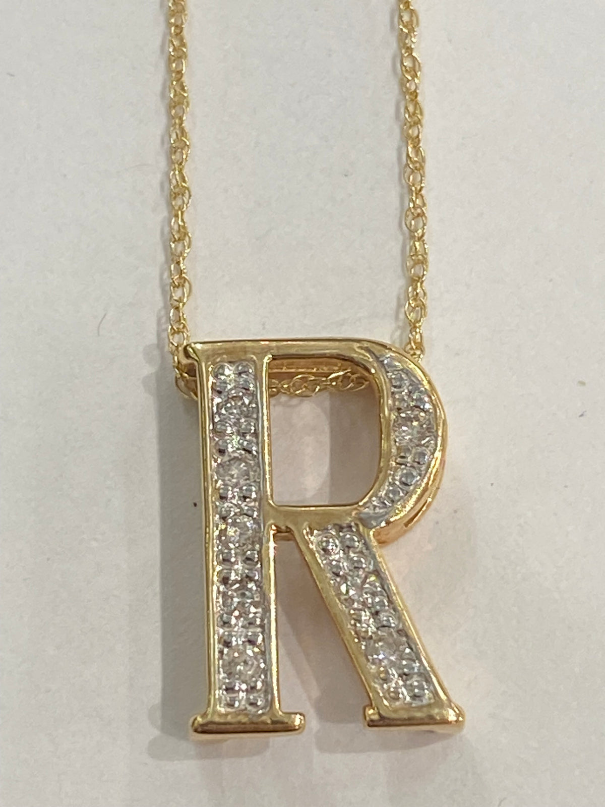 14k Two Tone Gold Chain With Pendant