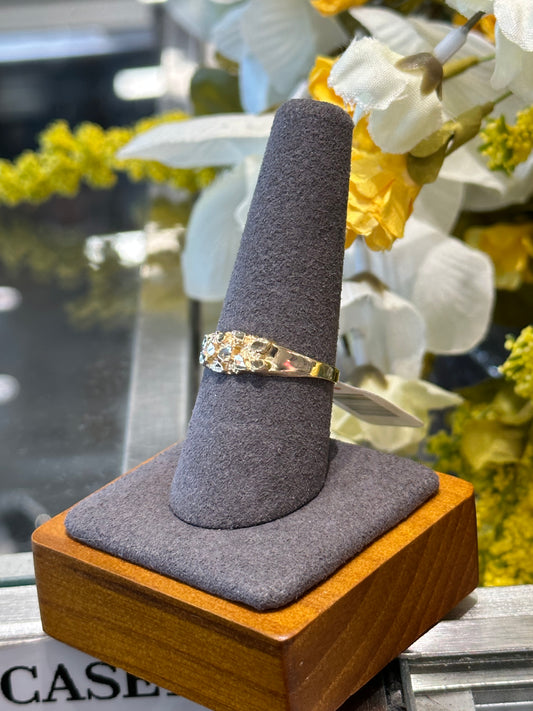 Gold nugget ring