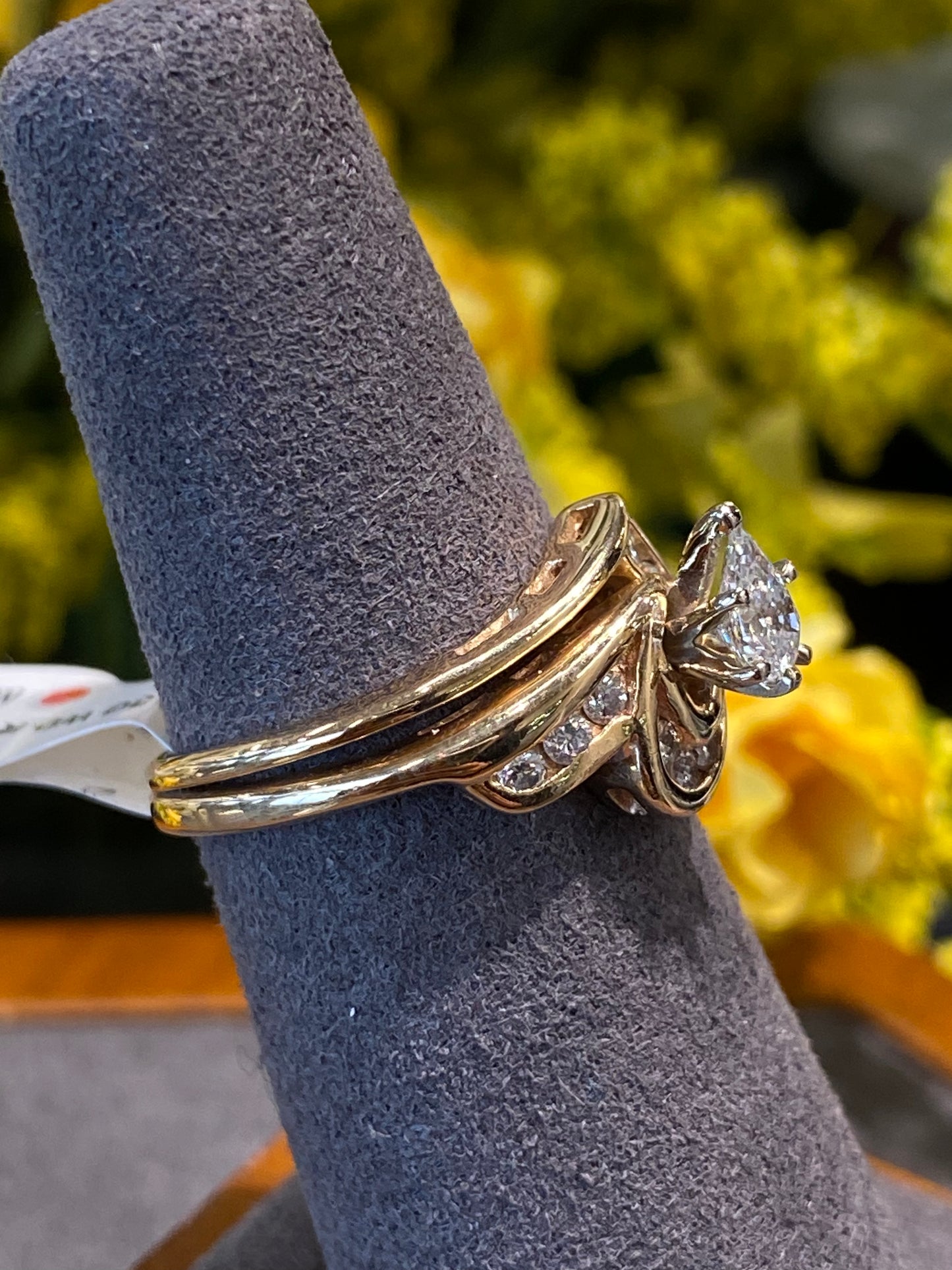 14k Yellow Gold Wedding Set