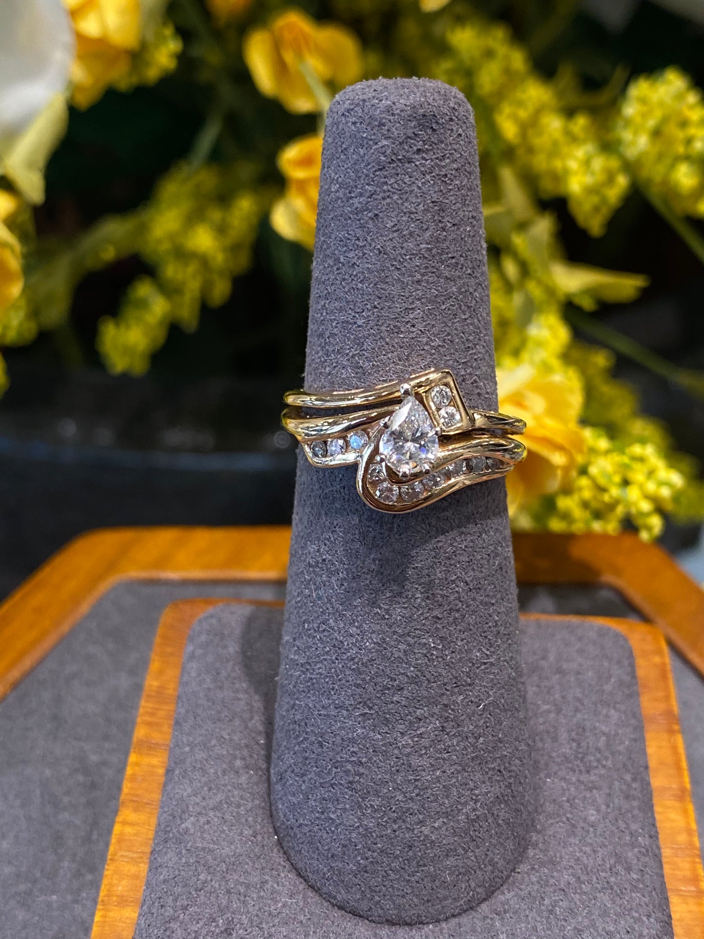 14k Yellow Gold Wedding Set