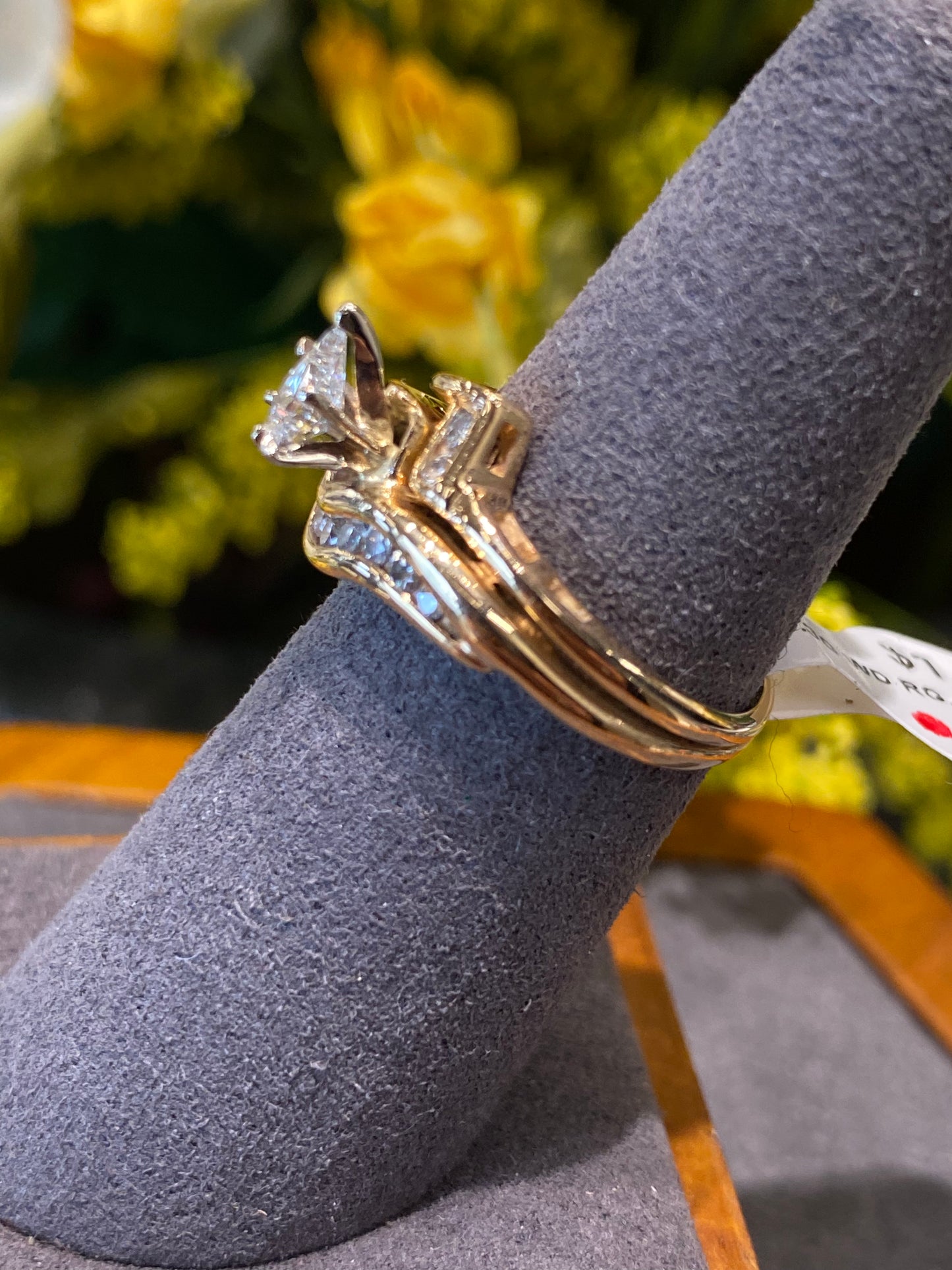 14k Yellow Gold Wedding Set