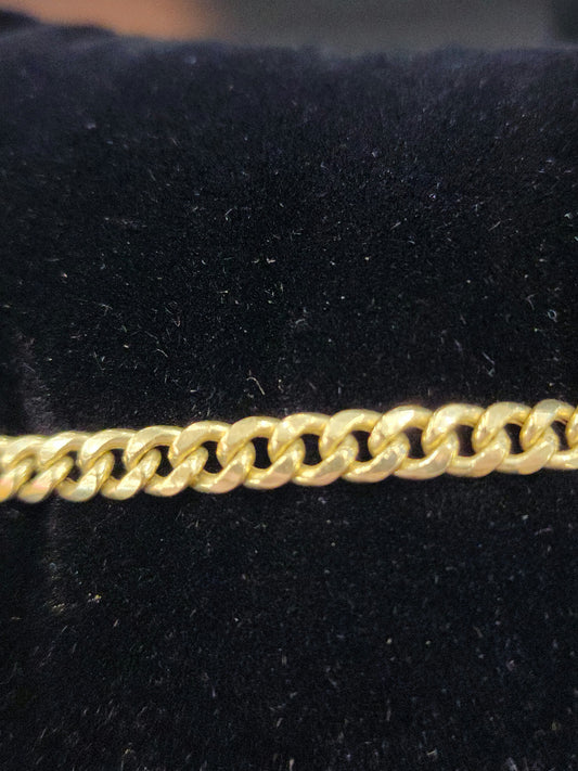 10kt gold Cuban bracelet