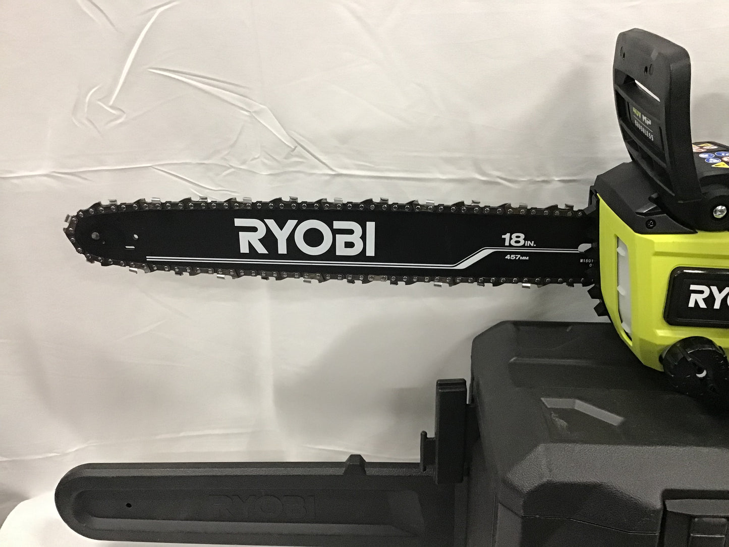 Ryobi RY40580 40V HP Brushless 18 in. Cordless Battery Chainsaw