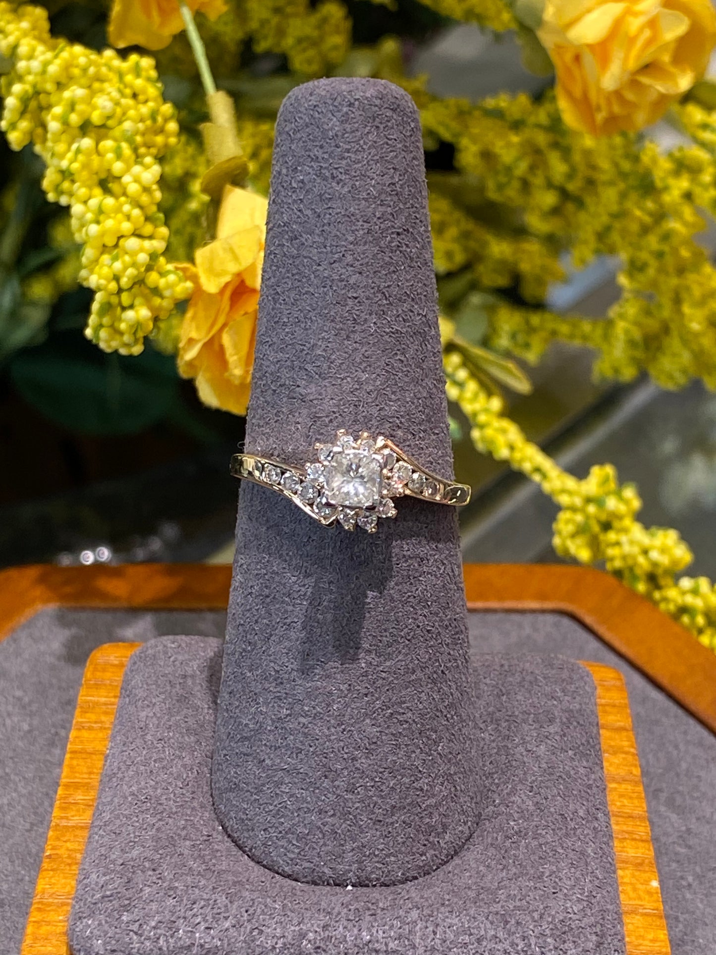 14k Yellow Gold Engagement Ring